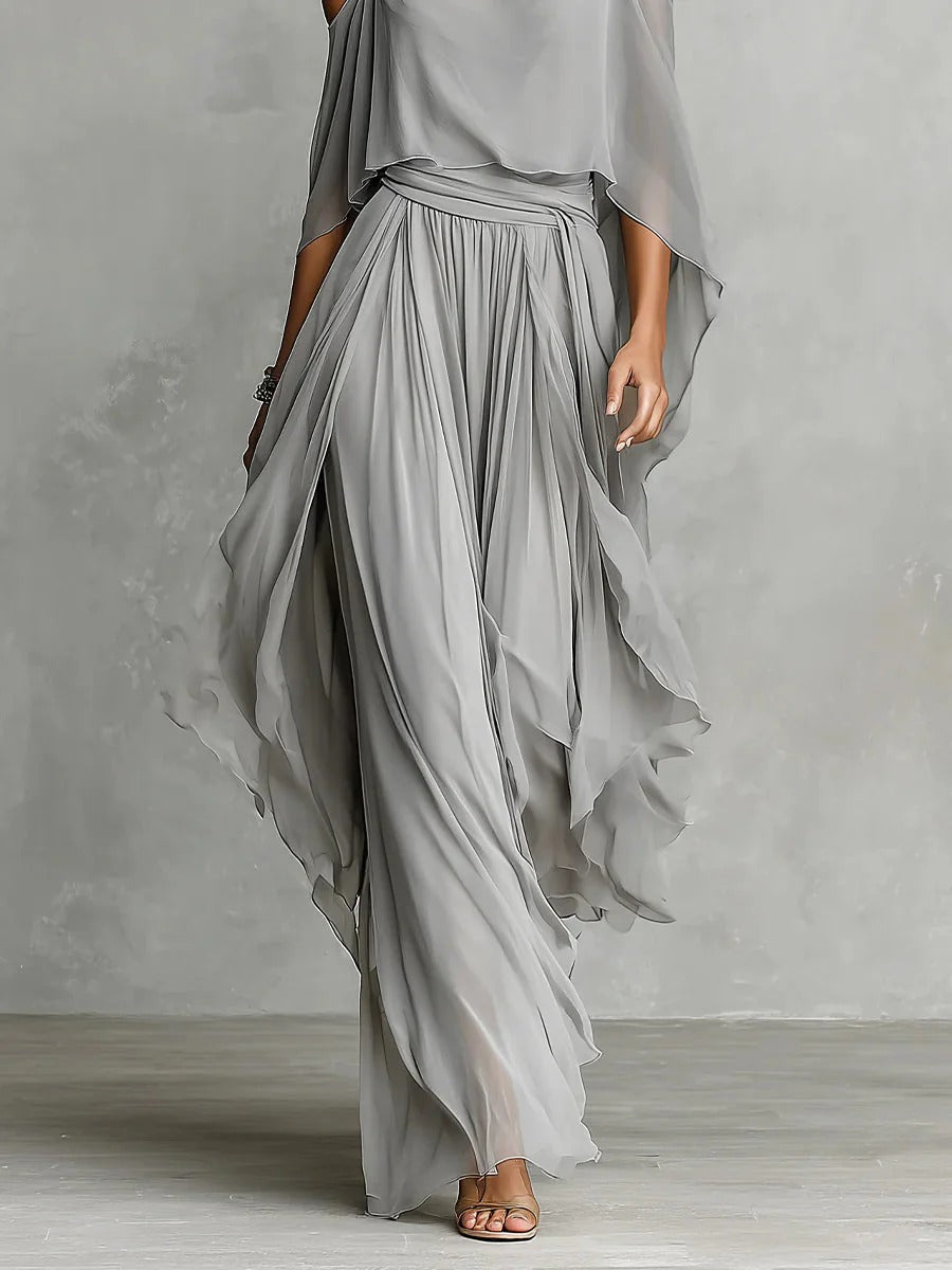Isabela™ | Ensemble chic en chiffon fluide