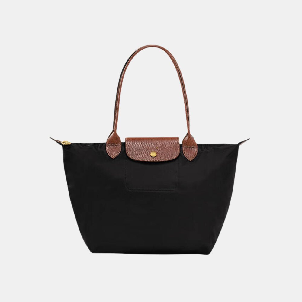 LIZZIE – SAC CABAS NYLON NOIR ÉLÉGANT