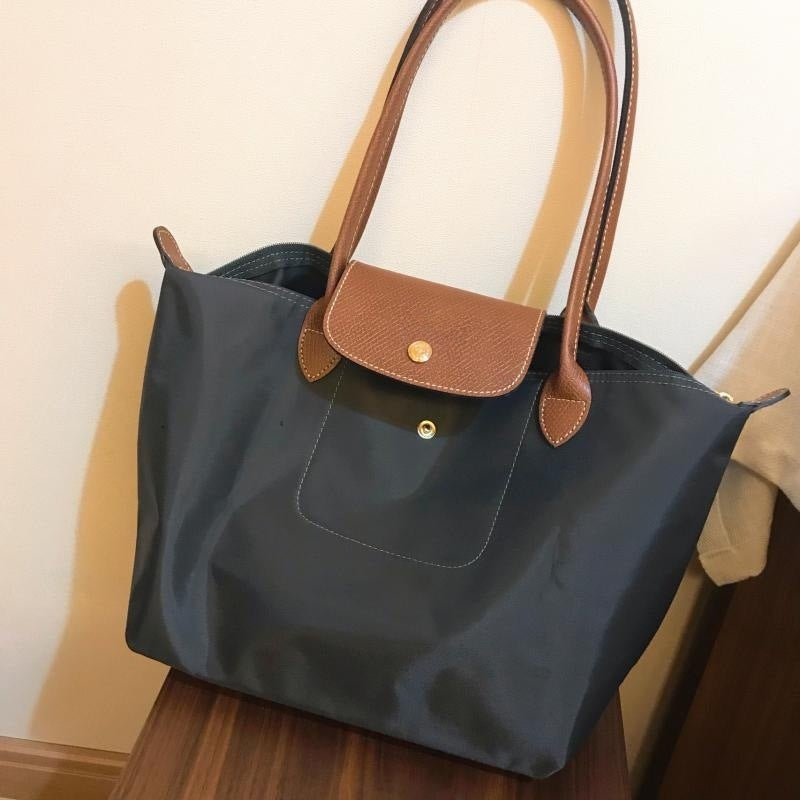 LIZZIE – SAC CABAS NYLON NOIR ÉLÉGANT