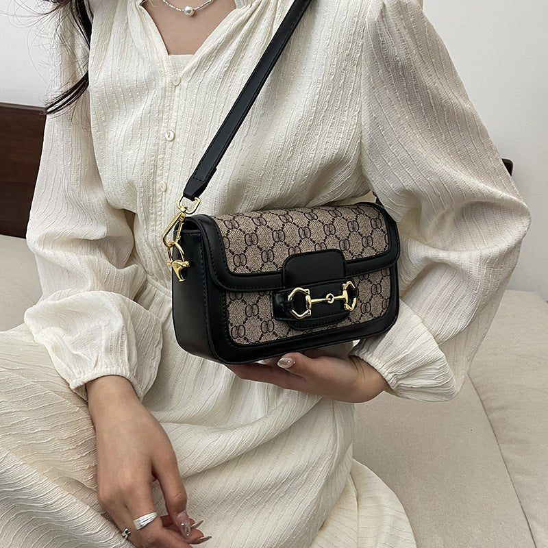ELLÉA – SAC BANDOULIÈRE ÉLÉGANT À MOTIF SIGNATURE