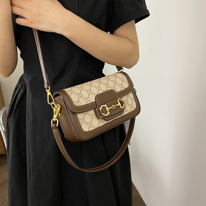 ELLÉA – SAC BANDOULIÈRE ÉLÉGANT À MOTIF SIGNATURE