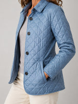 Veste matelassée Odette bleue