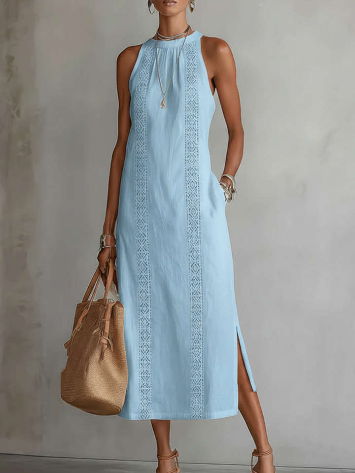Pure Élégance | Robe Longue Sans Manches