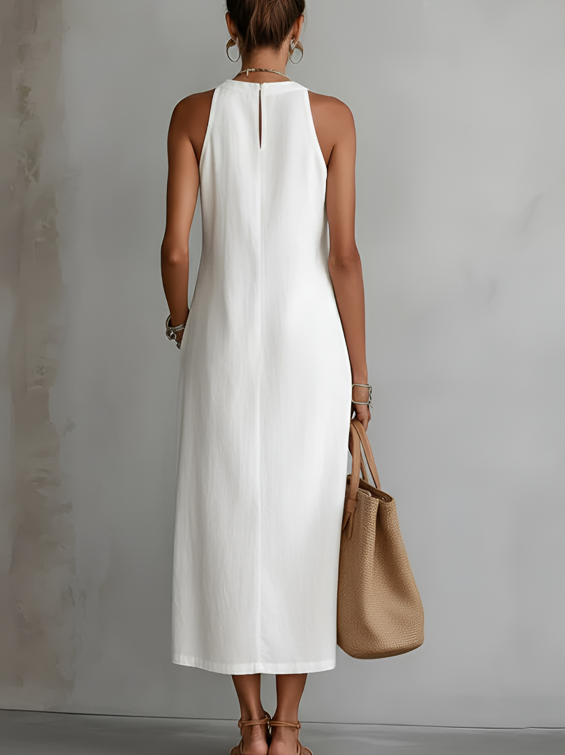 Pure Élégance | Robe Longue Sans Manches