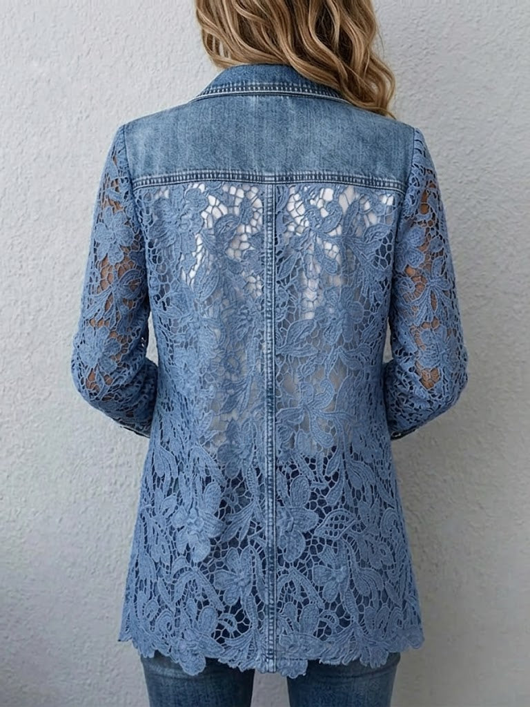 Sophie™ | Blazer avec empiècements en dentelle florale
