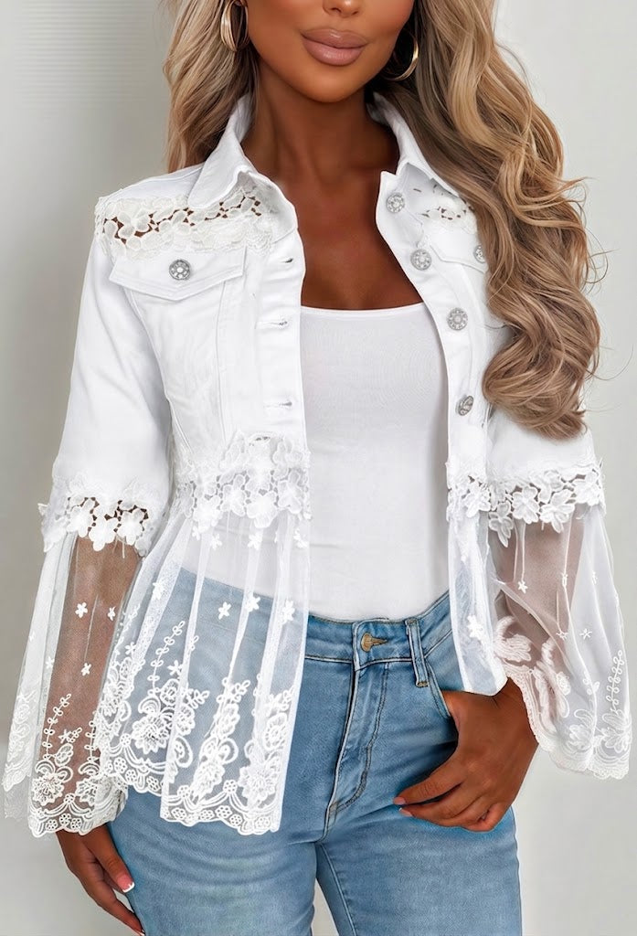 Camille™ | Veste à empiècements en dentelle