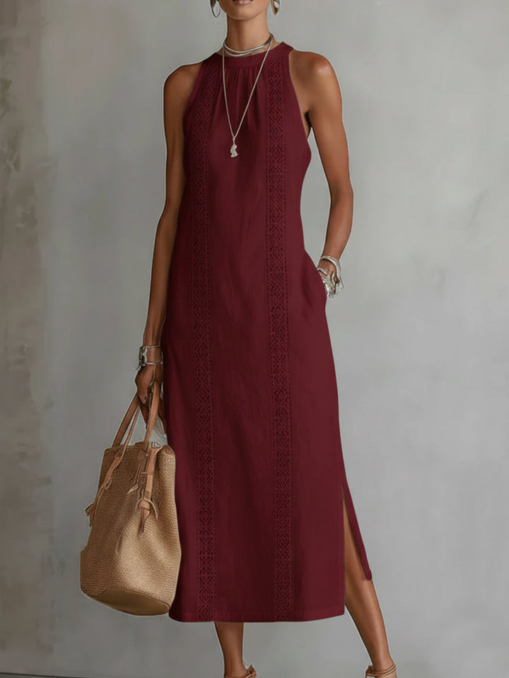 Pure Élégance | Robe Longue Sans Manches