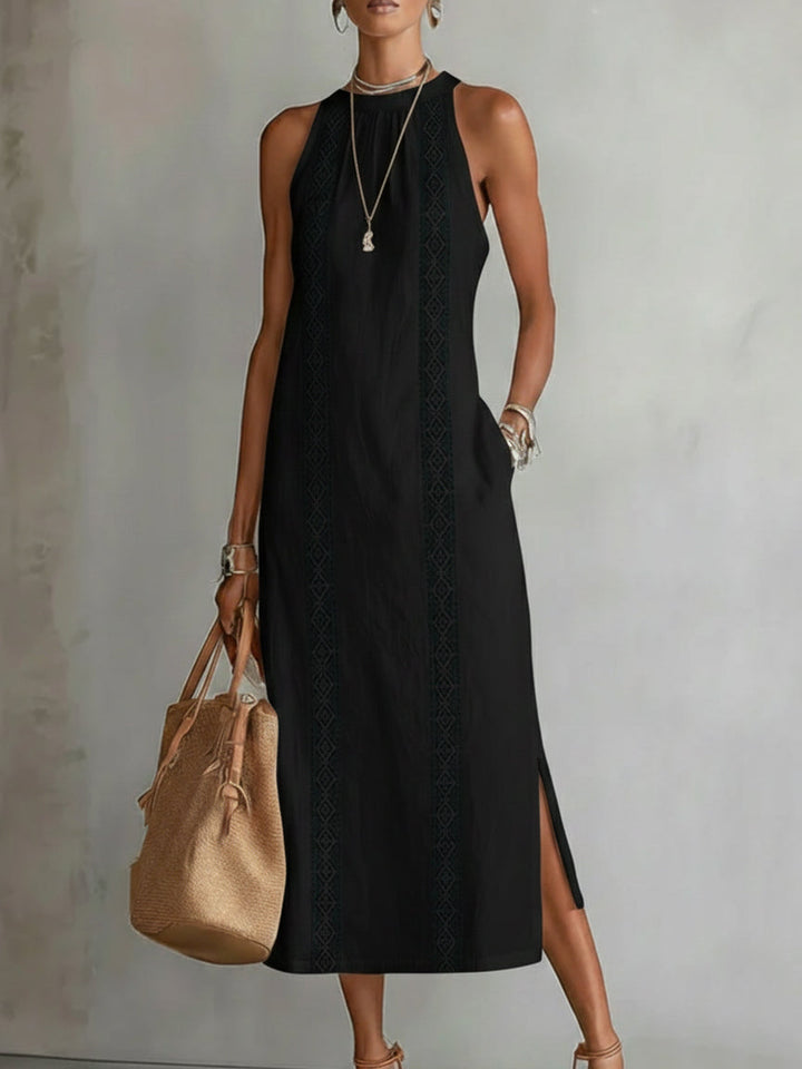 Pure Élégance | Robe Longue Sans Manches