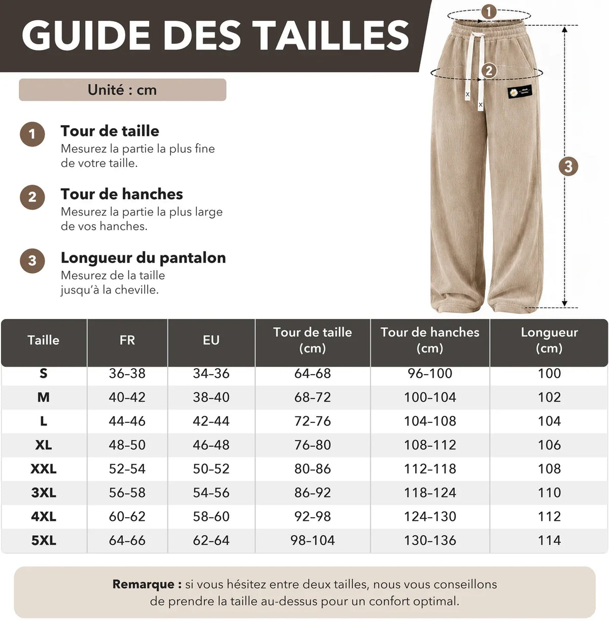 [DERNIER JOUR DE VENTE] Jogging Marguerite – Velours côtelé 100 % coton