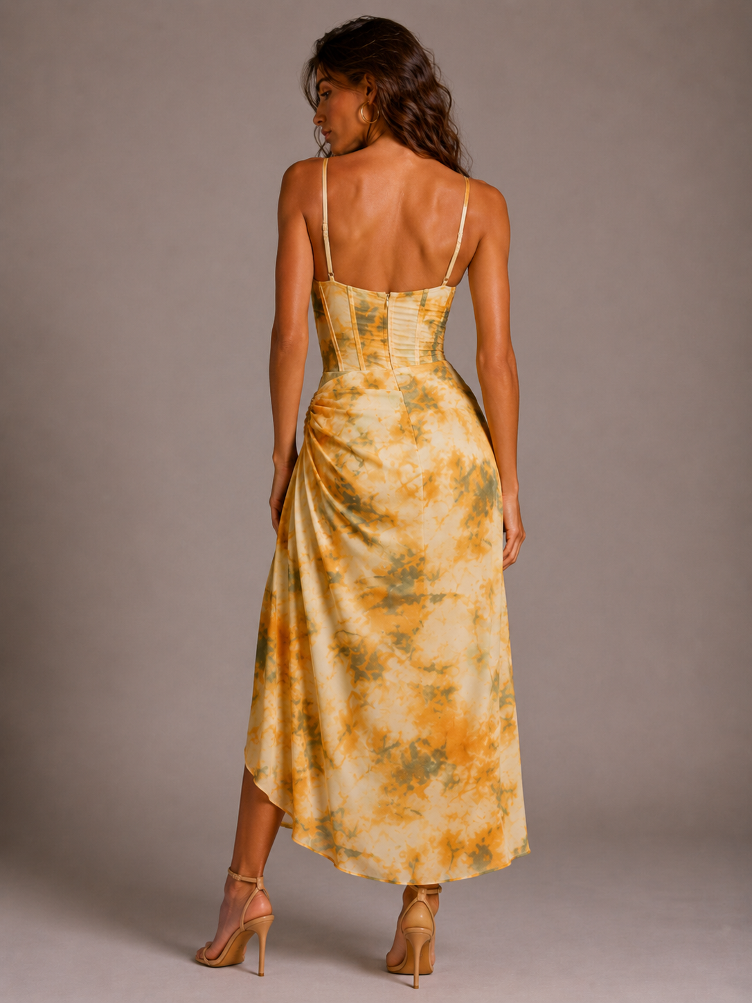 ÉLODIE | ROBE MIDI DRAPÉE