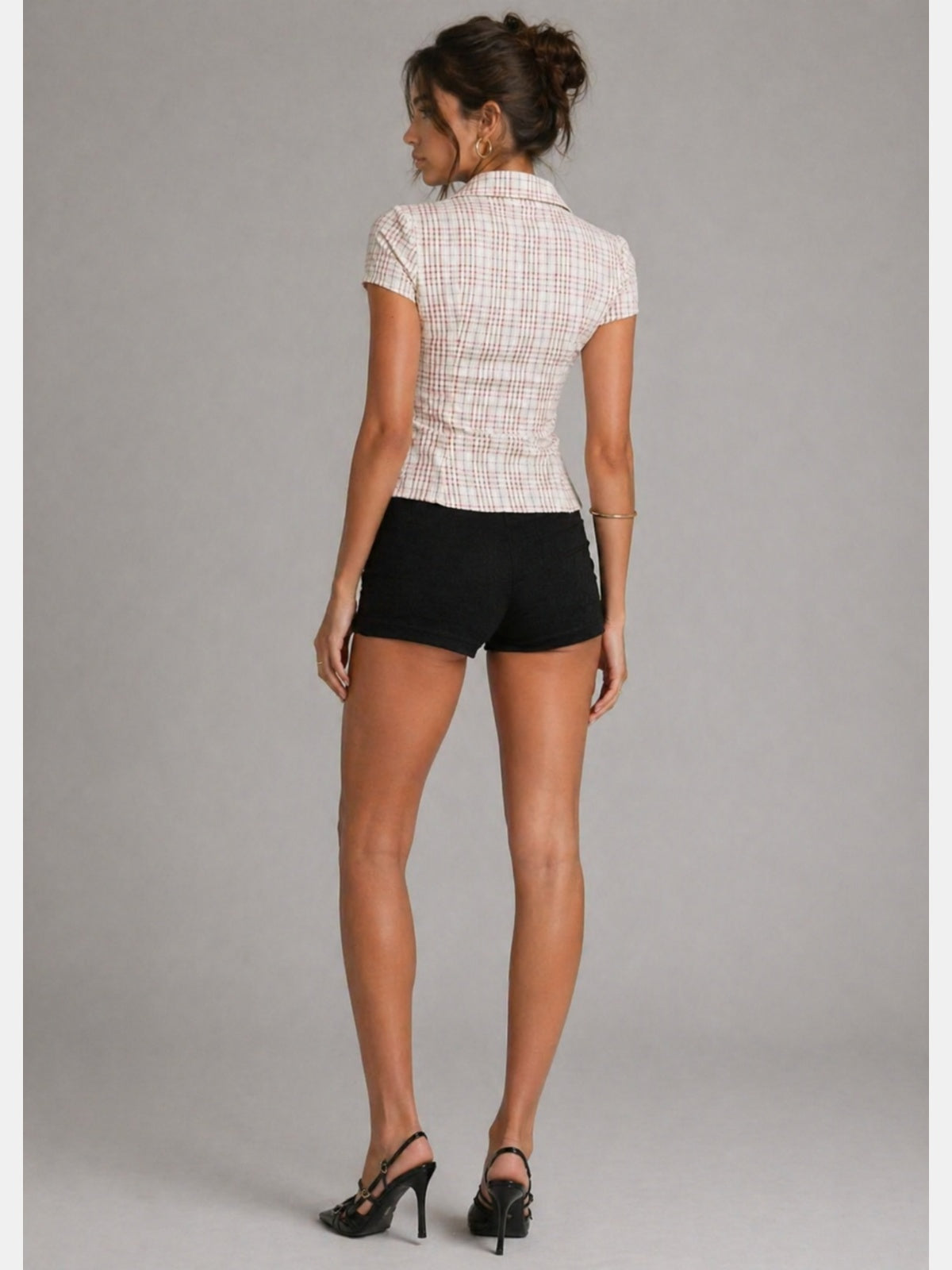 ÉLISE – CHEMISE CINTRÉE À CARREAUX