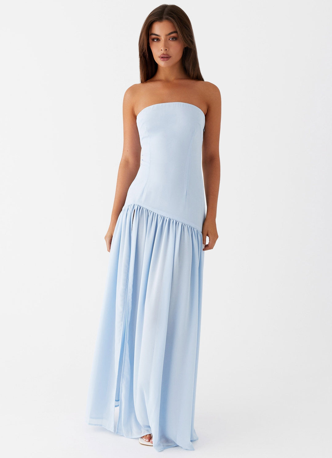 CLARA | ROBE LONGUE BUSTIER FLUIDE