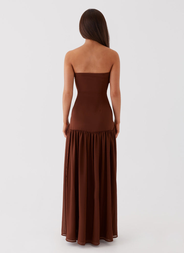 CLARA | ROBE LONGUE BUSTIER FLUIDE