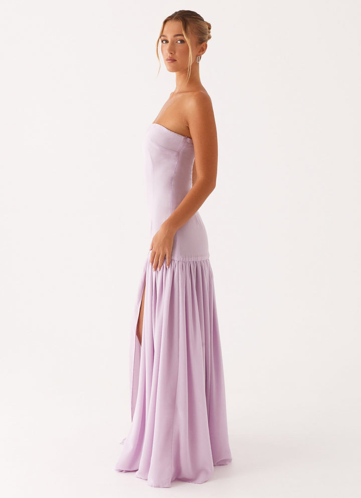 CLARA | ROBE LONGUE BUSTIER FLUIDE