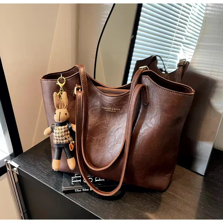 ANNE – SAC CABAS ROUGE CLASSIQUE