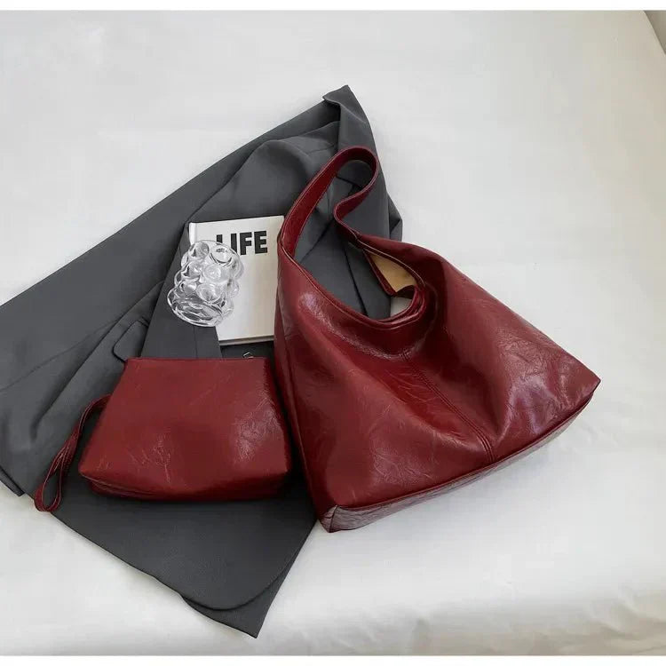 NAYA – GRAND SAC ÉPAULE SOUPLE AVEC POCHETTE