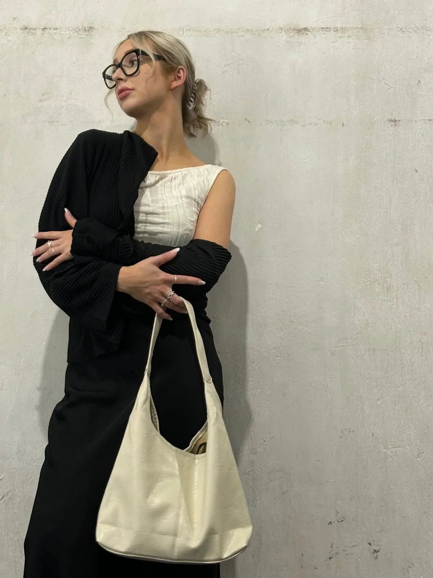 NAYA – GRAND SAC ÉPAULE SOUPLE AVEC POCHETTE